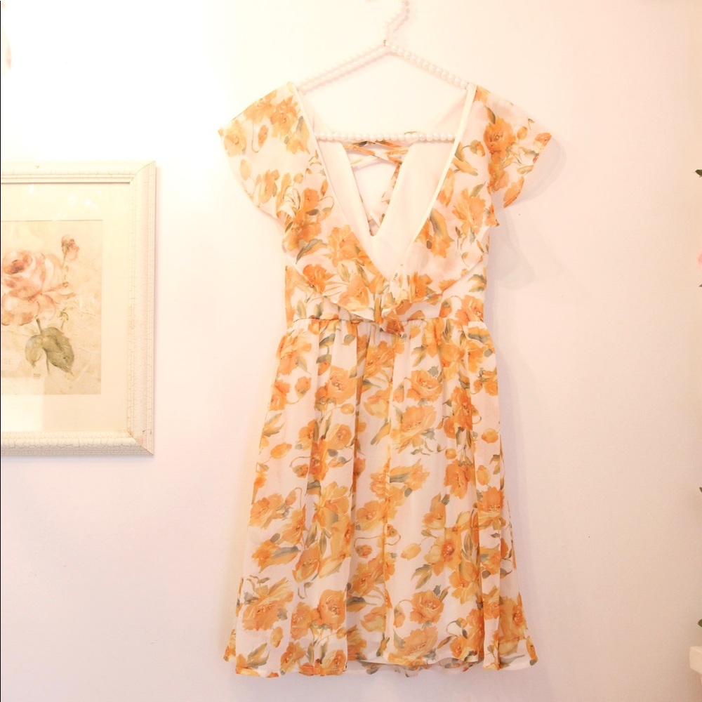 Yellow Floral Sundress